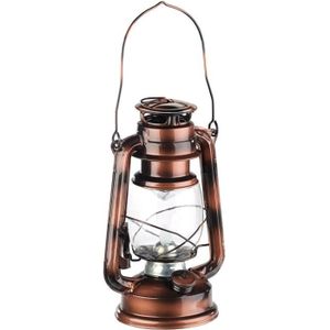 LAMPE A POSER Lampe-tempête à LED effet flamme vacillante - Bronze