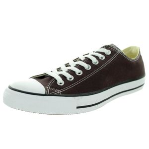 converse cuir marron femme