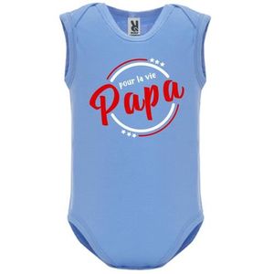 Body Bebe Manche Sans Bebe Garcon Bleu Papa Pour La Vie Bleu Cdiscount Pret A Porter