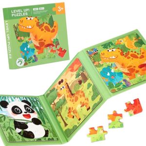 PUZZLE Livre de puzzle magnétique pour enfants Dinosaure 