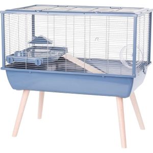 ZOLUX Cage rongeur surélevée  Néolife - Pour hamster - 78 x 48 x 75 cm - Bleu
