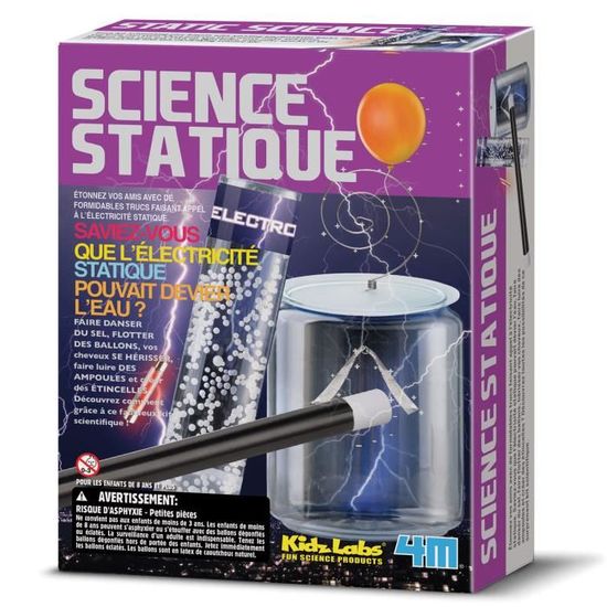L'électricité statique Science Kit Science Discovery Kit Jouet Cadeau d'Argent de poche 