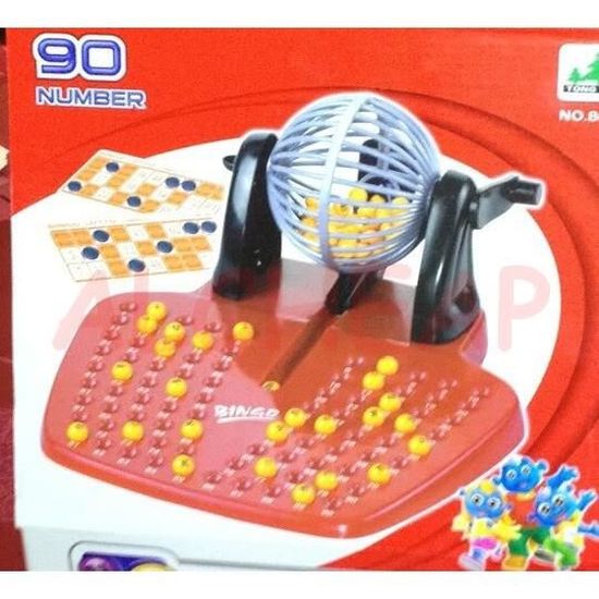 Boulier De Loto Géant 31 Cm - Cage Métal Avec 90 Boules 38 Mm Et Plateau De Contrôle, Pour Animations Et Fêtes