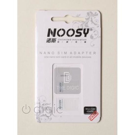 Adattatore Universale Per SIM Card - Da Micro A Nano SIM - Colore Nero