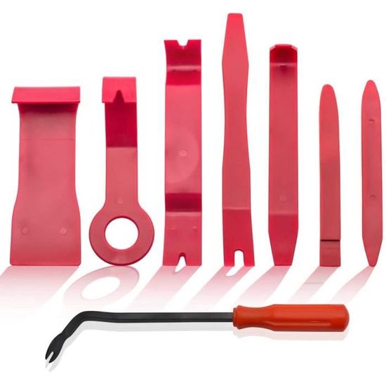 Outils de démontage en plastique de première qualité,8 Pcs Outils pour Garnitures, Outil Démontage Garniture Installation Kit Outils