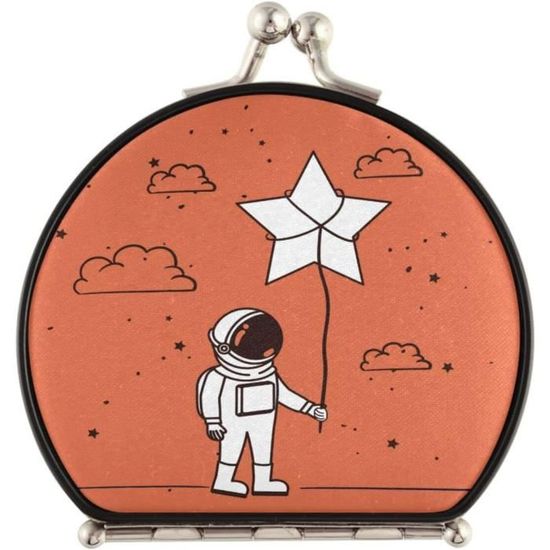Infinite U Chat Paresseux Chaton Avec Miroir - Montre De Poche Pendentif Quartz Fille