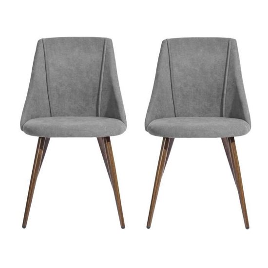 Lot De 4 Chaises De Jardin Modernes - Pieds Pivotants En Métal - Design élégant Pour Terrasse Et Extérieur - Marron - 2
