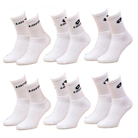 LOTTO - Pack de 3 chaussettes - blanche Couleur Blanc Pointures 43-46