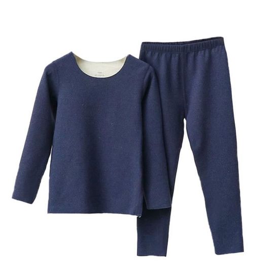 Ensemble Sous-vêtements Thermiques Enfants - Leggings Et Haut De Compression Pour Sport, Course, Hiver