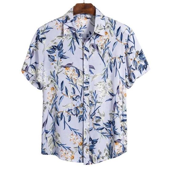 Chemise De Pêche Homme Reel Legends – Taille XL – Bleu Imprimé – Manches Courtes – Séchage Rapide