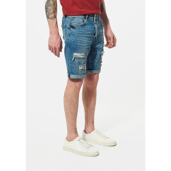 Bermuda En Jean Pour Homme Tom Tailor - Coupe Décontractée, Taille S à 3XL, Style Moderne Et Durable