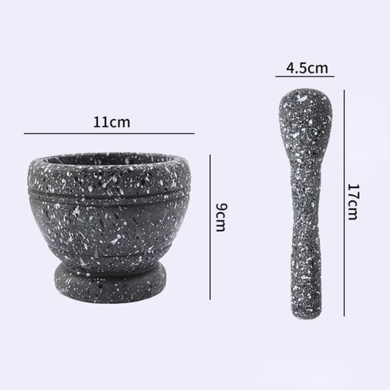 Mortier Et Pilon En Céramique - Diamètre 95 Mm, Pour épices, Ail, Médicaments, Facile à Nettoyer