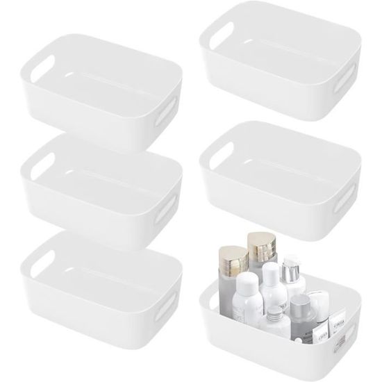 Lot De 6 Boîtes De Rangement Empilables En Plastique Pour Vêtements, 2 Lot De 6 Boîtes De Rangement Empilables En Plastique Pour Vêtements, 2