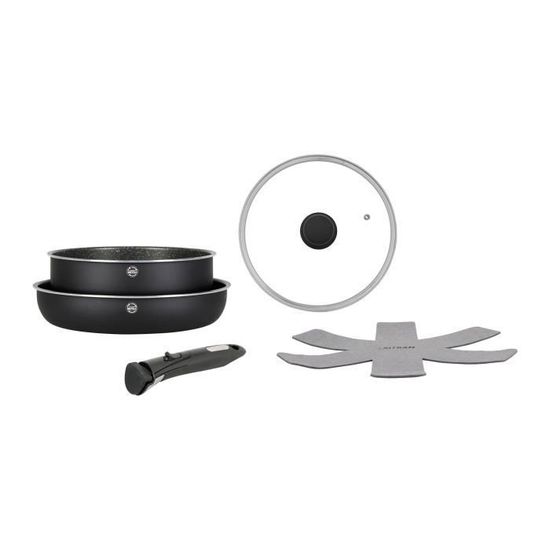 Casserole Sitram 20 Cm Aluminium Recyclé - Revêtement Anti-adhésif Sans PFOA, Compatible Induction