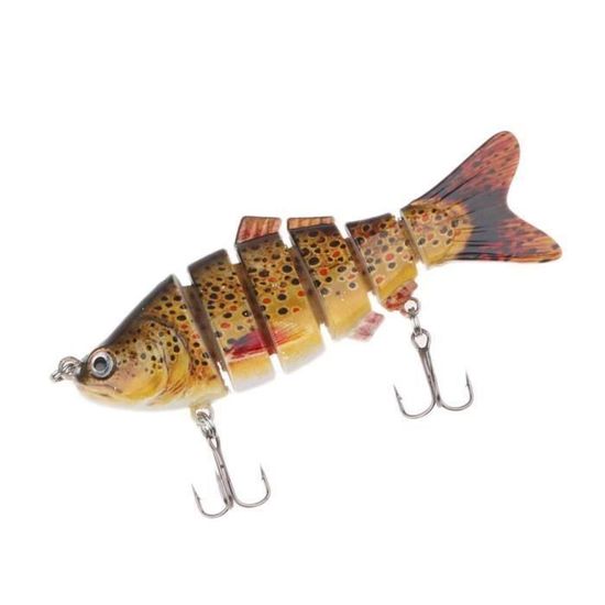 CHSEEO Leurre De Pêche Multi-Articulé 9cm 11g - Swimbait Bionic Réaliste Pour Mer & Eau Douce