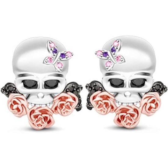 D 48 cm noir - Collier et boucles'oreilles pour femmes, ensemble de