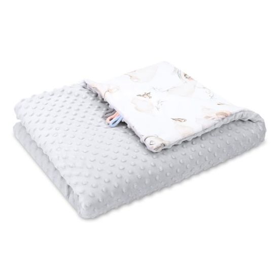 Couverture Bebe Tricot en Coton Bio, Grand XXL (75x100 cm) - pour dormir,  emmaillotage, poussette, voiture, voyage | Couette Bébé Laine Tricoté 