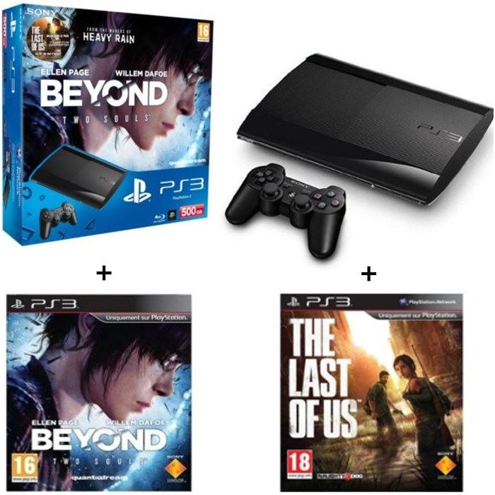 Sony Computer Entertainment Console De Salon - Sony - PS3 - 500 Go - Pack Avec The Last Of Us Et Beyond Two Souls