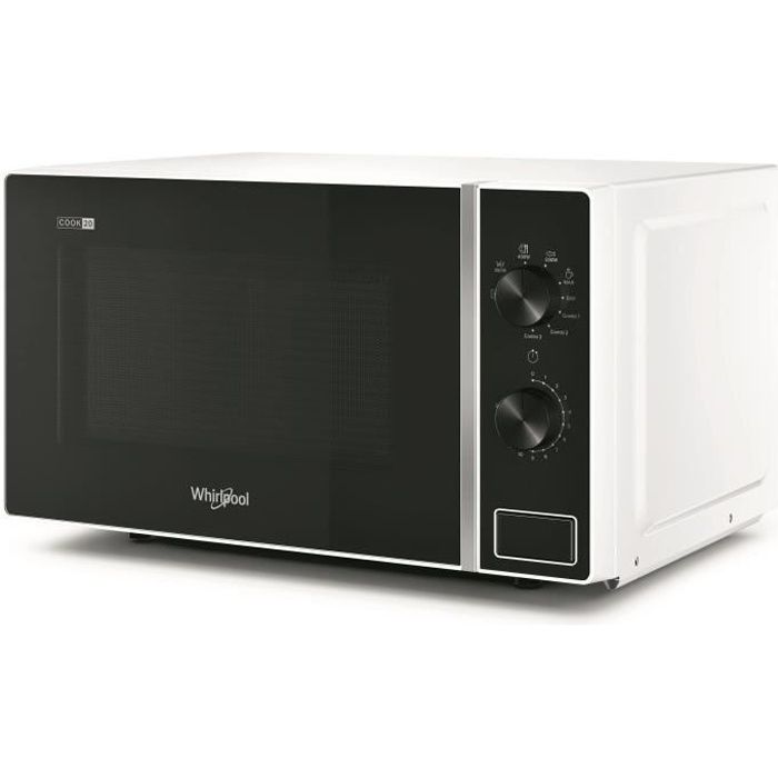Micro-onde posable grill COOK 20 WHIRLPOOL - MWP103 - blanc - H 26,2cm x L45,2 cm x P 37,8