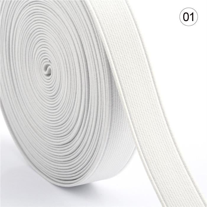Elastique,12mm--Bande De Caoutchouc élastique Plate Et Large, Sangle En Nylon, Accessoires De