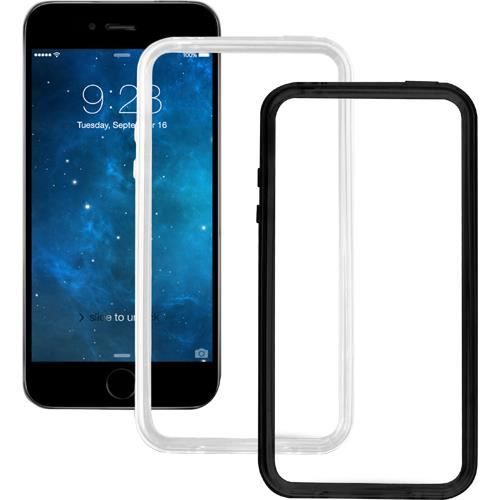 BBC Pack de 2 bumpers rigide Iphone 6 + - Noir / Transparent