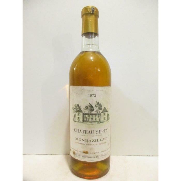 monbazillac château septy liquoreux 1972 - sud-ouest