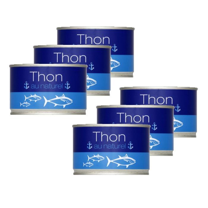 Lot 6x Thon au naturel - Boîte 400g
