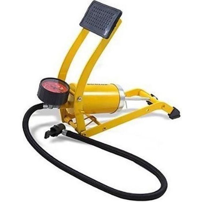 Dunlop Pompe à pied Pompe à air Pompe à vélo voiture Pompe Manomètre à pédale HY008244