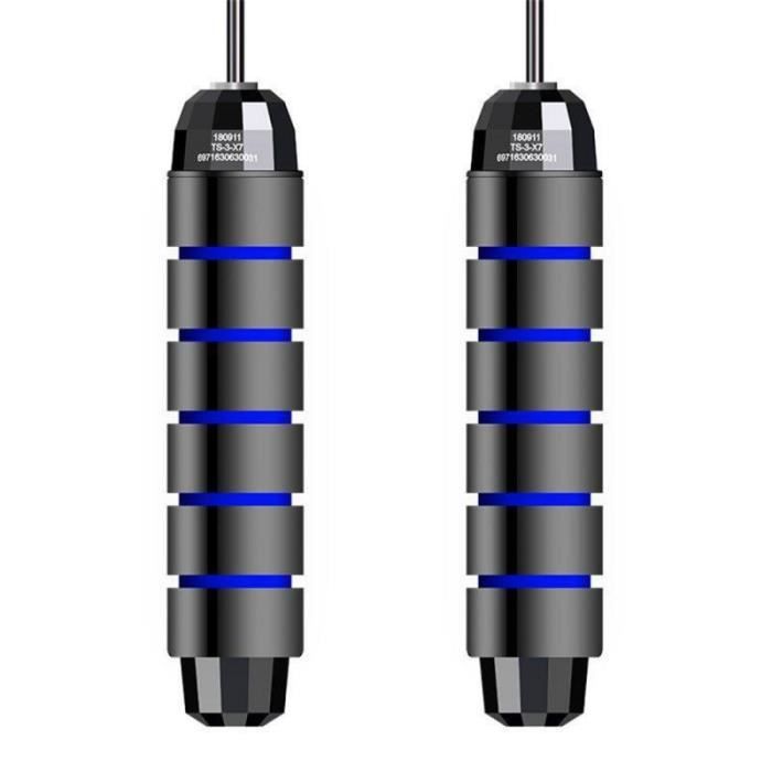 Accessoires Fitness - Musculation,Enfant adulte intérieur corde à sauter saut exercice vitesse corde à sauter - Type black blue