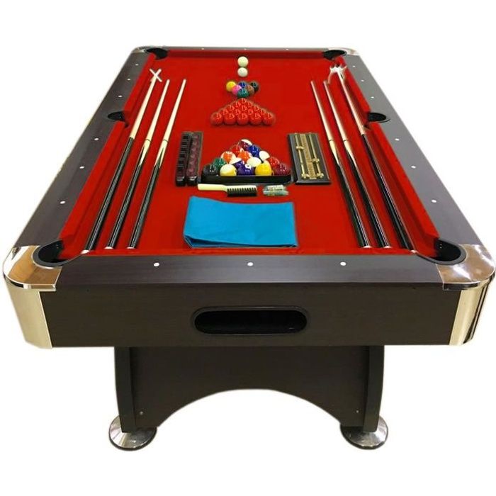 BILLARD AMERICAIN 7ft NEUF table de pool Snooker meuble salon table de billard mesure 188 cm x 96 cm!mod. RED DEV