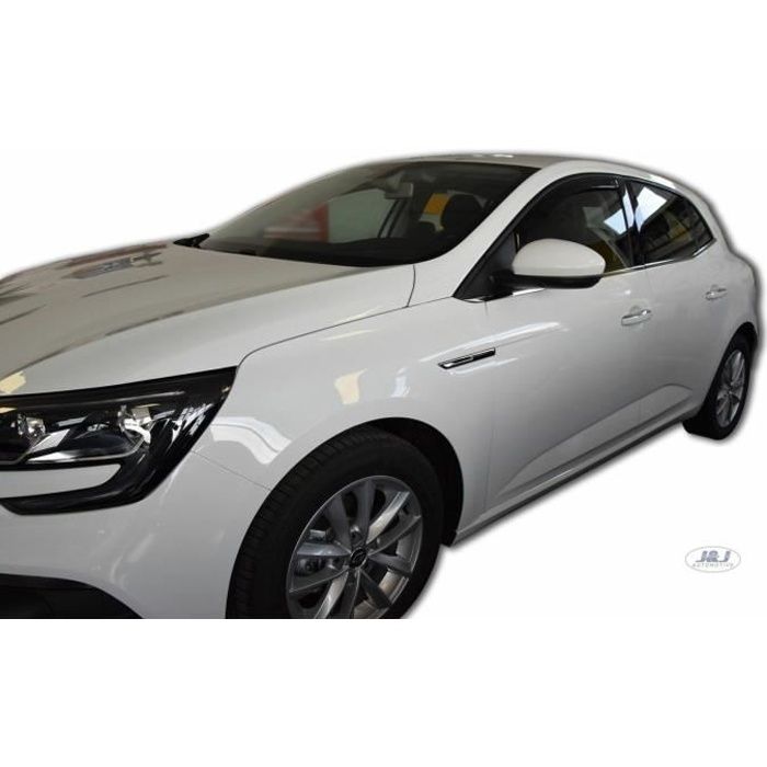 | Deflecteurs d'Air déflecteurs de vent Compatible avec Renault Megane IV 4/5 Portes 2016-prés 2 pièces