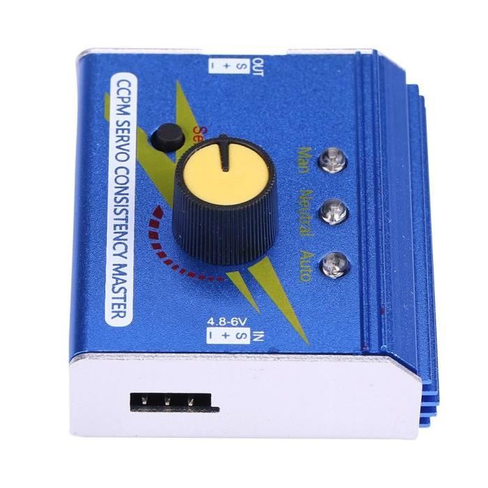 Testeur de servo, testeur de cohérence Servo Durable, pièce de modèle RC en alliage d'aluminium fiable pour avion RC de voiture