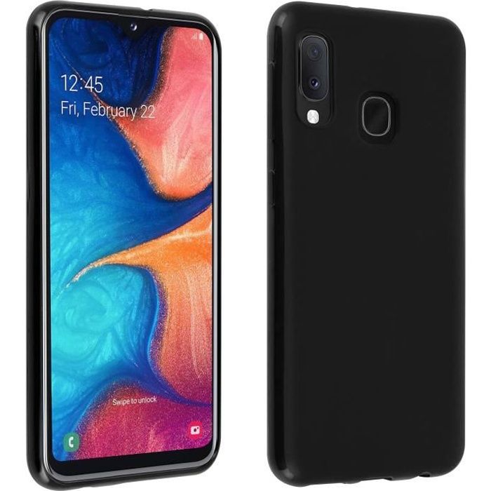 Coque Samsung Galaxy A20e Protection Silicone Souple Ultra-fine Noir