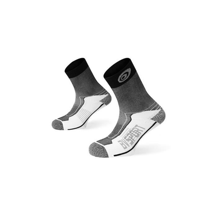 Double Polyamide - Chaussettes randonnée Noir / Gris 45/47