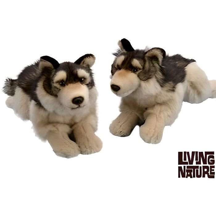 Peluche chien loup 35 cm - AN192