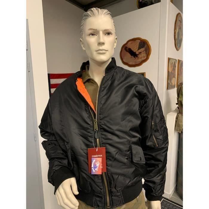 BOMBER US MA1 NOIR REVERSIBLE