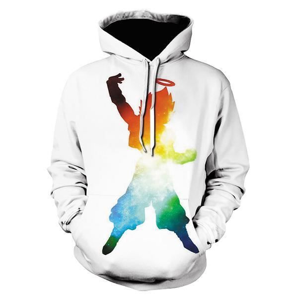 Sweat à capuche manches longues, dessin animé Dragon Ball, Cosplay 3d, Super Saiyan, mode sweat à capuche pour homme hauts