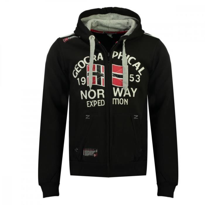 GEOGRAPHICAL NORWAY Sweat FLAG Noir - Homme