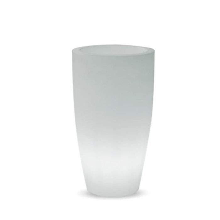 Pot de fleurs Lumineux Bambù Light 12 L Blanc Ø…