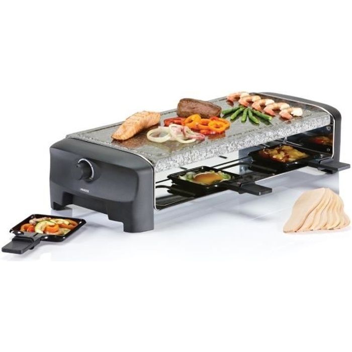 Princess Gril à raclette en pierre avec 8 poêles 1300 W 162830