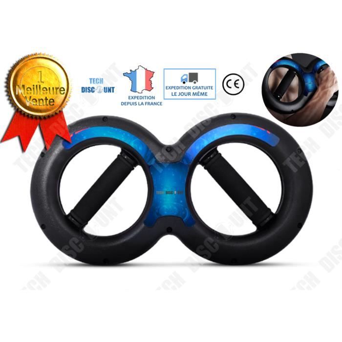 TD® Force de bras force du poignet en forme de 8 fitness sport poids musculation anneau puissance 15 kg équipement sportif beau corp