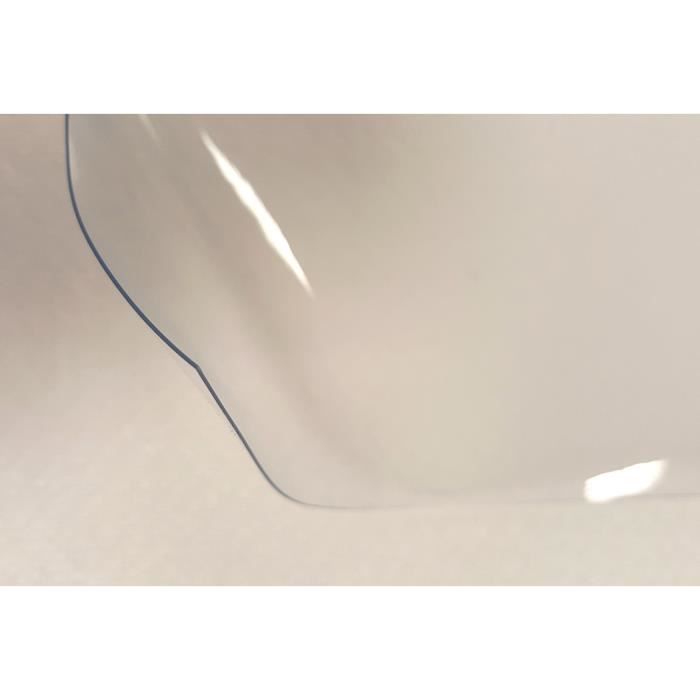 Nappe transparente épaisse 0,50 mm d'épaisseur au mètre - Largeur 140 cm - Roulé sur tube (sans plis)