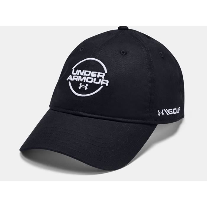 Casquette en coton délavé Under Armour Jordan Spieth - noir/blanc - TU