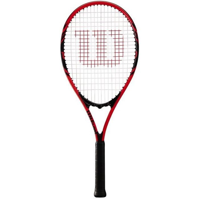 Wilson Raquette de Tennis Unisexe, Pour les joueurs débutants, Federer, Taille 2, Aluminium, Rouge-Noir, WRT30480U2