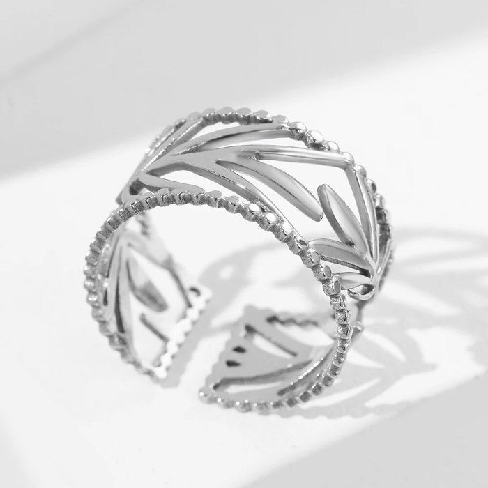 Bague Labyrinthe Spiral Acier Inoxydable - Anneau Géométrique Réglable - Style Punk