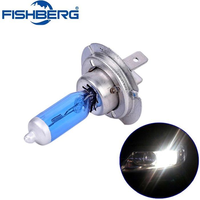 Goodsmann 9924-H202-01 Spot Sans éblouissement Bleu Max 1400 LM Ampoule Halogène Lumineuse Portable Spot Chasse Pêche Automobile Urgence