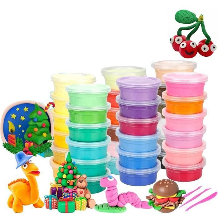 Kit De Pâte Polymère 36 Couleurs – JEFFOUOO – Argile Créative Pour Enfants Et Loisirs