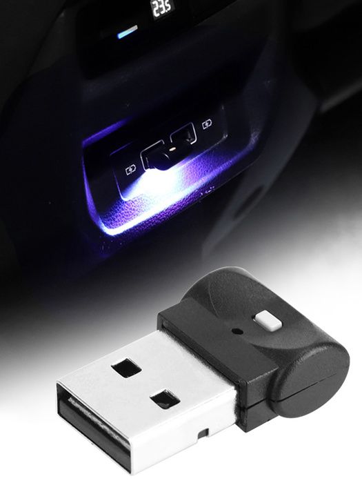 TTLIFE 7 Couleurs Lumières dambiance LED de Voiture Lumière Intérieure Mini USB Voiture Éclairage USB Ambiance Light