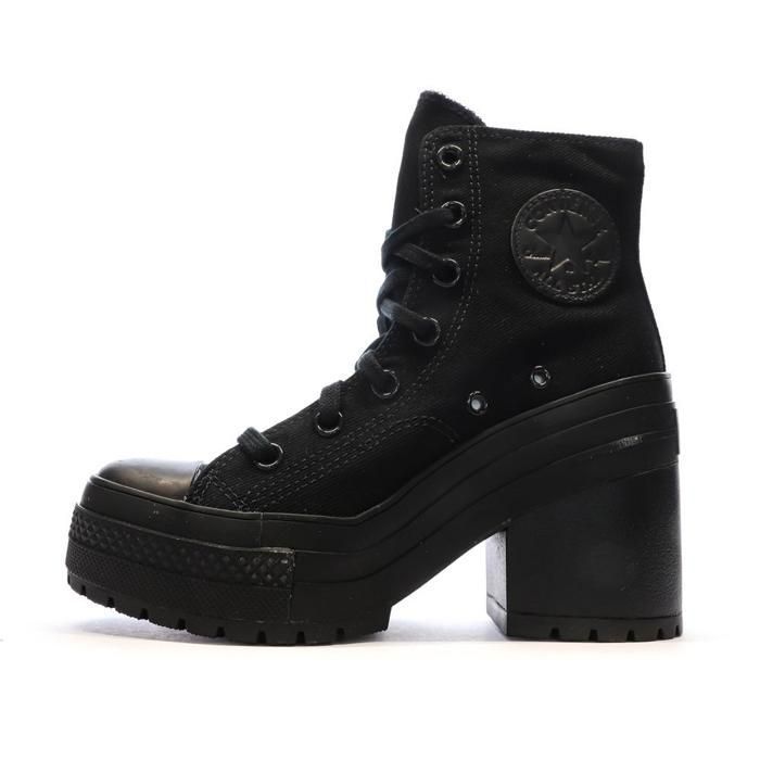 Converse Baskets Noires Femme Converse Chuck 70 De Luxe Heel