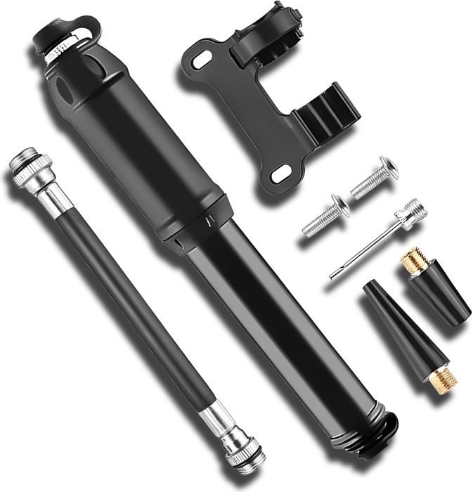 Mini Pompe à Vélo Avec Support De Cae 100 PSI Portable Pour Pneus De